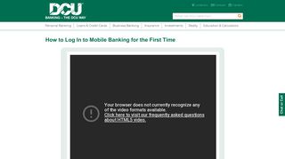 
                            1. Mobile Banking Log In Video | DCU |Massachusetts | New Hampshire