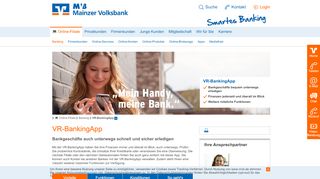 
                            10. Mobile Banking - Mainzer Volksbank eG