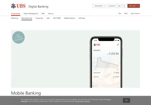 
                            1. Mobile banking on the smartphone | UBS Switzerland