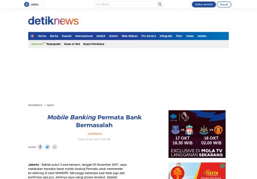 
                            3. Mobile Banking Permata Bank Bermasalah - detikNews