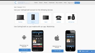 
                            4. Mobile - CallingCredit | cheap calls all over the world