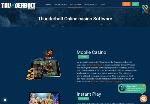
                            11. Mobile Casino - Thunderbolt Casino