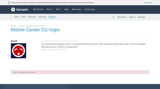 
                            5. Mobile Center CLI login — Xamarin Community Forums