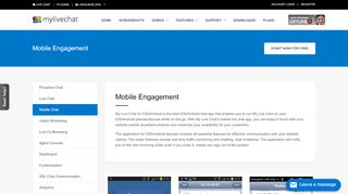 
                            8. Mobile Chat Software - MyLiveChat