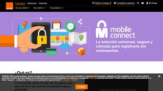 
                            4. Mobile Connect: tu login desde el móvil seguro y cómodo - Orange