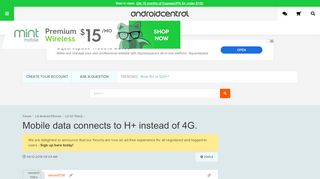 
                            11. Mobile data connects to H+ instead of 4G. - Android Forums ...