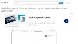 
                            9. Mobile Data Monitor Erfassung, Überwachung und Analyse von ...