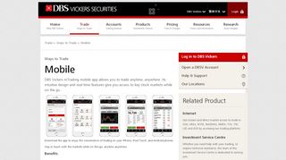 
                            4. Mobile | DBS Vickers Online Trading - DBS Bank