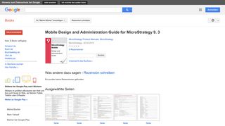 
                            10. Mobile Design and Administration Guide for MicroStrategy 9. 3