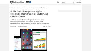 
                            10. Mobile Device Management: Apples Bereitstellungsprogramm für ...