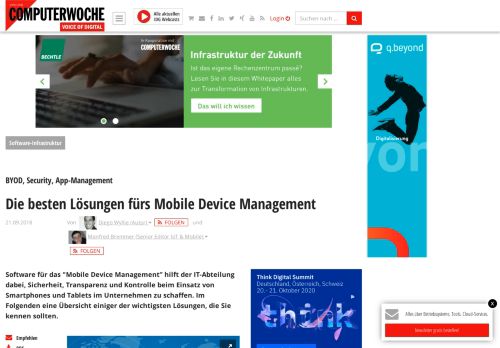 
                            10. Mobile Device Management - Computerwoche