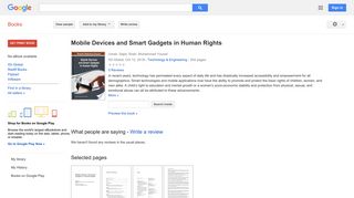
                            12. Mobile Devices and Smart Gadgets in Human Rights