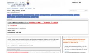 
                            5. Mobile (for phones and tablets) - WHSL Psychiatry ... - Wits Libguides