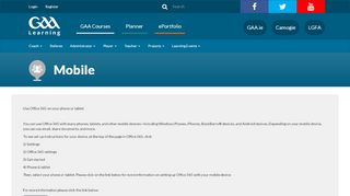 
                            3. Mobile | GAA DOES - Learning GAA - GAA.ie
