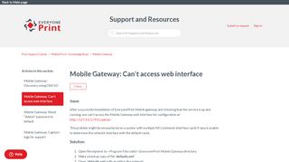 
                            5. Mobile Gateway: Can't access web interface – Print Support Center