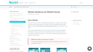 
                            12. Mobile Geofence (or Mobile Fence) - Jiobit