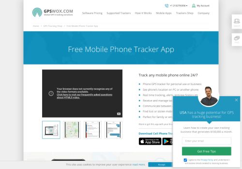 
                            8. Mobile GPS Tracker - Gpswox