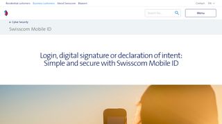 
                            12. Mobile ID: Managed service for secure user authentication ... - Swisscom