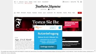 
                            10. Mobile Inhalte auf iPhone und iPad App - FAZ
