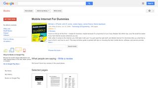 
                            8. Mobile Internet For Dummies