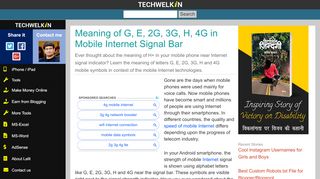 
                            3. Mobile Internet Symbols: Meaning of 2G, 3G, E, H, H+, 4G, G