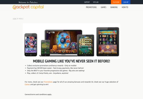 
                            3. Mobile - Jackpot Capital Online Casino