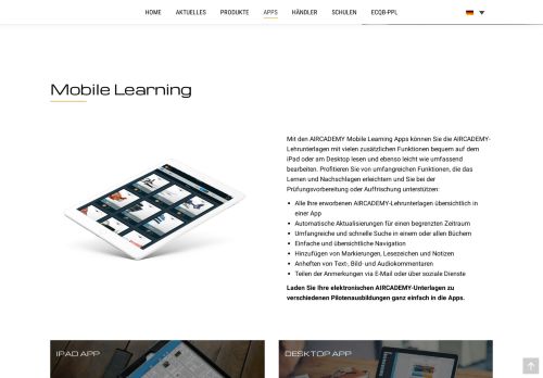 
                            3. Mobile Learning mit der Aircademy App | Pilotenausbildung