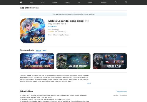 
                            7. Mobile Legends: Bang Bang on the App Store - iTunes - Apple