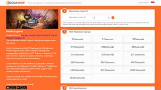 
                            7. Mobile Legends GO (Indonesia) - Codashop