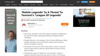 
                            9. 'Mobile Legends' Is A Threat To Tencent's 'League Of Legends ...