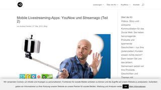 
                            11. Mobile Livestreaming-Apps: YouNow und Streamago (Teil 2)