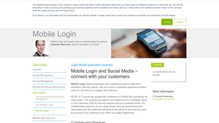 
                            6. Mobile Login & Social Media - iC Consult Americas