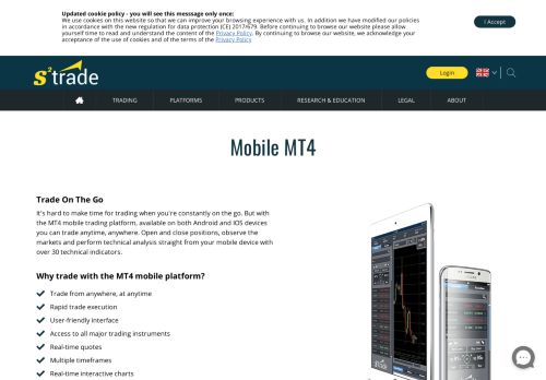 
                            13. Mobile MT4 - S2trade | Trade Anytime, Anywhere