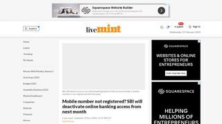 
                            11. Mobile number not registered? SBI will deactivate online banking ...