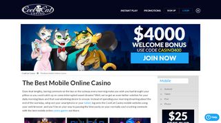
                            1. Mobile Online Casino: Your Favorite Games on the Go | CoolCat Casino