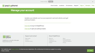 
                            8. Mobile parking payment account login | PayByPhone