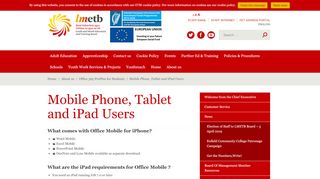 
                            4. Mobile Phone, Tablet and iPad Users - Louth & Meath ... - lmetb - ETBI