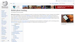 
                            9. Mobile phone tracking - Wikipedia