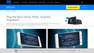 
                            5. Mobile Poker App - Play for Real Money at 888 poker