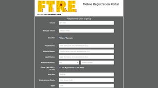 
                            2. Mobile Registration Portal - fiitjee login