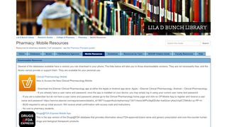 
                            9. Mobile Resources - Pharmacy - Research Guides at Belmont University