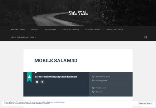 
                            13. MOBILE SALAM4D – Site Title