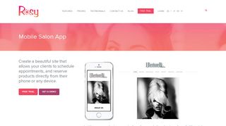 
                            3. Mobile Salon App - Rosy Salon Software