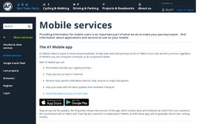 
                            6. Mobile services - Auckland Transport