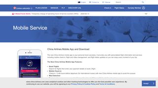 
                            11. Mobile Services | China Airlines
