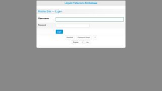 
                            3. Mobile Site — Login - Liquid Telecom Zimbabwe WebMail