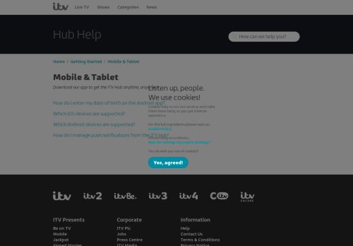 
                            4. Mobile & Tablet – ITV