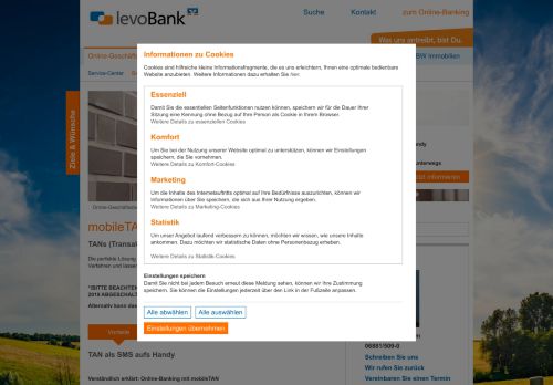 
                            13. mobile TAN - Levo-Bank