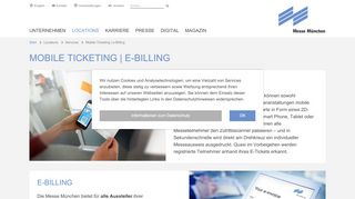 
                            4. Mobile Ticketing und e-Billing - Messe München