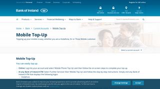 
                            13. Mobile Top Up - Bank of Ireland